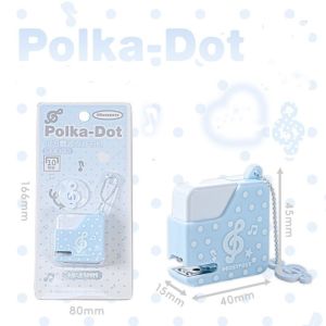 DOOUR Lightweight Mini Stapler Polka Dot With 40pcs No.10 Staples Manual Binding Tool  Paper Stapler