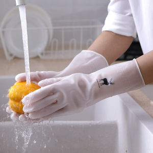 Găng tay cao su cao cấp cao rửa bát giặt quần áo hình hươu siêu dai DN195