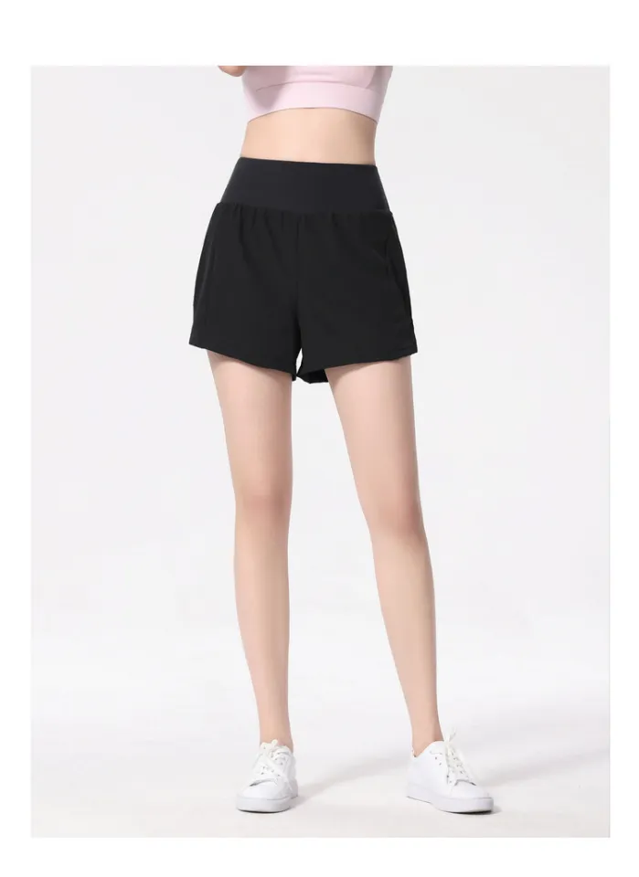 Alo yoga fake two-piece anti-exposure yoga pants summer shorts ladies  fitness body contrast high waist pants Bamboo Fiber Yoga Pants Celadon  Black Turq Saka Powder Colors - Lazada | Lazada PH