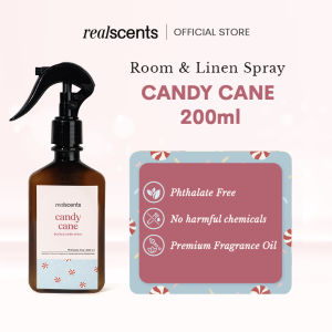 Real Scents Room & Linen Spray | Candy Cane | Hotel Inspired Home Fragrance | Long Lasting | 200ml