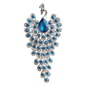 GENENIC Crystal Trâm cài áo hình con công đính đá pha lê Đầy màu sắc Tinh tế Trâm cài hình phượng hoàng Thanh lịch Sang trọng Huy hiệu hình con công Dành cho phụ nữ