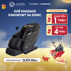 CHỈ GIAO MIỀN BẮC | Ghế Massage Kingsport G6 NEW Công Nghệ Rung Sóng Âm Kingsonic 37 Bài Massage Chuyên Nghiệp