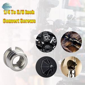 XUNYU3 5ชิ้นน็อตสกรูกล้อง1 4เป็น3 8นิ้วแปลงสกรูอะแดปเตอร์มาตรฐาน