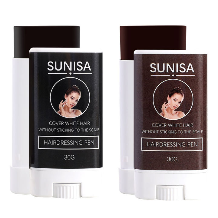 Sunisa 100% Effective Hairdressing Pen Hair Color Dyeing Pen Plant Hair  Stick Temporary Hair Dye For Covering White Hair Lazada PH