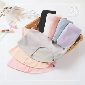 ชุดชั้นในสตรี 37.5-100KG กางเกงในทรงสามเหลี่ยมสีทึบรัดหน้าท้องและสะโพกเอวสูงไซส์ใหญ่สำหรับคุณแม่วัยกลางคนและผู้สูงอายุ