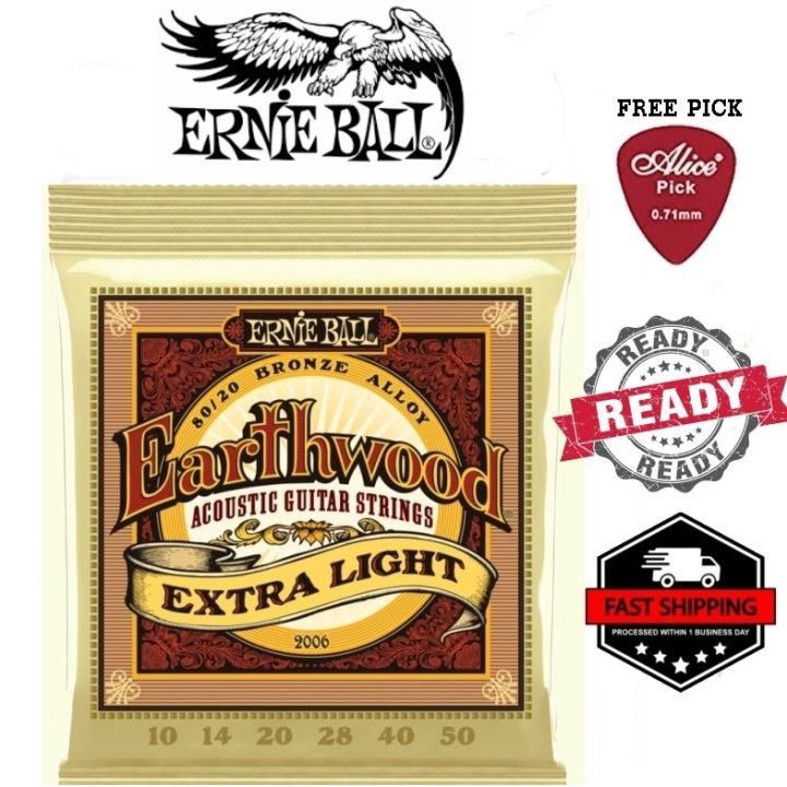 LOCAL SELLER Ernie Ball 2006 Earthwood 80 20 Bronze Acoustic