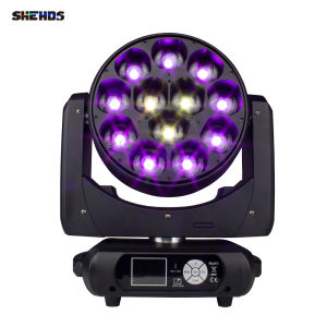 Original!!! SHEHDS LED Beam Wash 12x40w RGBW Moving Head Light Bee Eye ZOOM Lighting for Disco Ball Dancing Lights DJ Equipment Church Theater Wedding