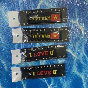 {Móc Chìa Khóa Vải Thêu Truyền Động Lực Hàng Độc} - Hàng Lưu Niệm Đáng Yêu Ailaikit