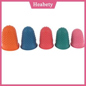 Heabety 5 cái đếm nón cao su thimble bảo vệ may quilter đầu ngón tay thủ công