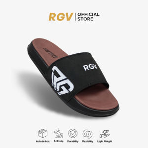 RGV 39 - 43 Sandal Moscow Tan black & Maroon Black - Sendal Selop Slip On Casual Pria Wanita