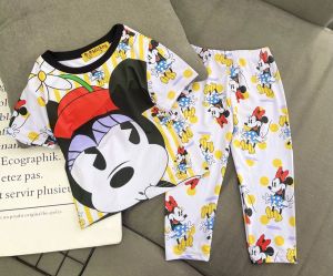 (22-43kg) Bộ thun lạnh xịn tay ngắn quần dài bé gái thun lạnh loại 1 mát mềm mịn bền đẹp (089)