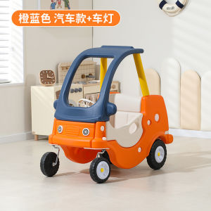 Plastic Sliding Toy Car Naughty Castle Fire Princess Car Baby Walking Scooter Four-Wheel Assist Small House