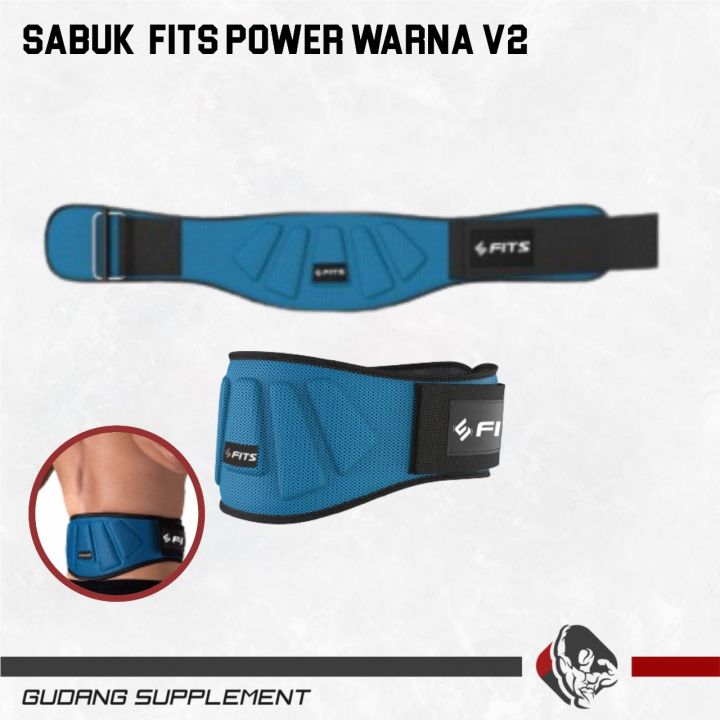 Power Belt Powerbelt Gym Fitness Pinggang Sabuk Tali Barbel Punggung