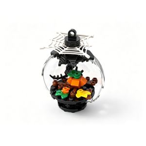 HESSIN One-Eyed Monster Building Blocks Ornaments Witch Hat Red Spider DIY Assembly Toy Pendant Creepy Hanging Decor Halloween