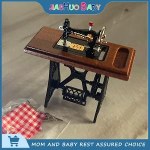 JiaShuo Baby Toy 1:12 Dollhouse Mini Furniture Sewing Machine with Scissors for Doll House Decor