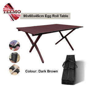 Teemo 90CM/120CM Carbon Steel Alloy Table Outdoor Ultra Light Camping Folding Dining Table - Fulfilled by Teemo SHOP