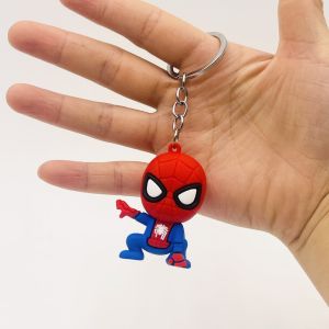 Marvel Avengers Cartoon Spider-Man Series Pvc Soft Rubber 3d Spider-Man Keychain Bag Charm Gift
