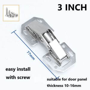 2PCS/SET 90 Degree Concealed Hinges Cabinet Hinges Hydraulic Soft Close  Cabinet Cupboard Door Bridge