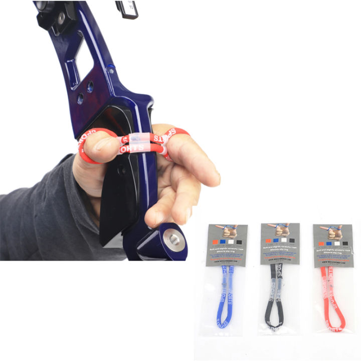 Fingersling Pour Arc Recurve - Accessoire De Tir à L'arc Chasse, Taille XL, Noir