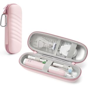 Electric Toothbrush Case for Oral-B Pro/iO/Philips Sonicare Waterproof Traveling Storage Bag with Mesh Pocket Covers Protection