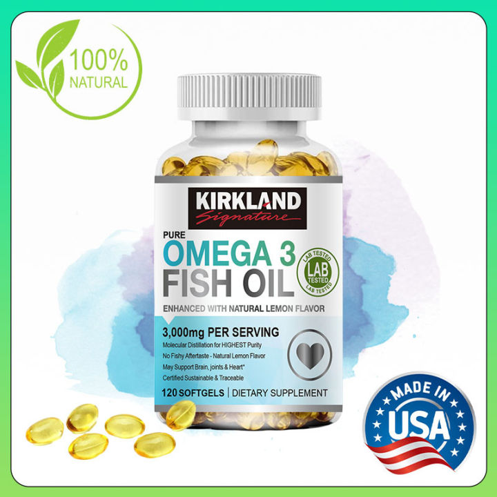Fish Oil Omega 3 Capsules Triple Strength, Aids Heart Health and ...