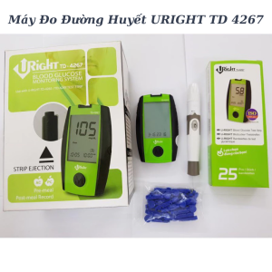 [ƯU ĐÃI LỚN] Máy Đo Tiểu Đường URIGHT TD-4267 Máy Đo Đường Huyết Đo Nhanh 5 Giây Chính Xác Cao
