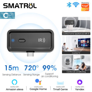 SMATRUL Tuya WiFi IR Universal Remote Control for Air Conditioner TV Smart Home Infrared Universal Remote Controller for Alexa Home