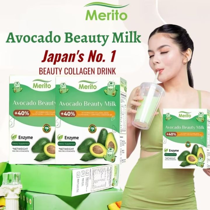 Freshies Avocado Milk Collagen Drink by Juju Glow Collagen L Carnitine ...