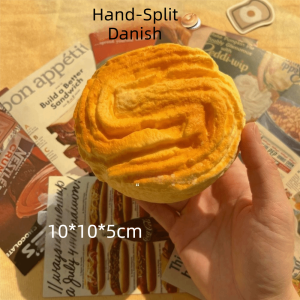 MUSASI Slow Rising Squeeze Squishy Toys Simulated Bread Toast Soft Sensory Fidget Toy Stress Relief Decompression Toy for Anxiety ADHD Autism
