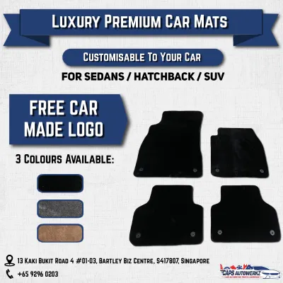 Luxury Premium Car Mats (Available for Single Driver & Whole Sets [Front and Rear])