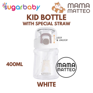 SUGARBABY Tritan With Special Straw 400ml / Botol Minum Anak Dengan Sedotan