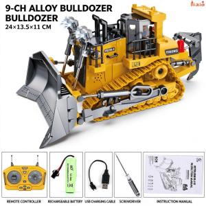 [SG Seller]Simulation Remote Control Construction Truck Alloy RC Excavator Bulldozer Dump Truck Toy Rechargeable RC Car