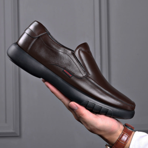 【KLEE】Low cut Leather Boat Casual shoes For Men black shoes for men