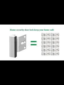 Residential Safety Door Lock Metal Reinforcement High Strength Door Lock Secure Against Unauthorized Entry for Household