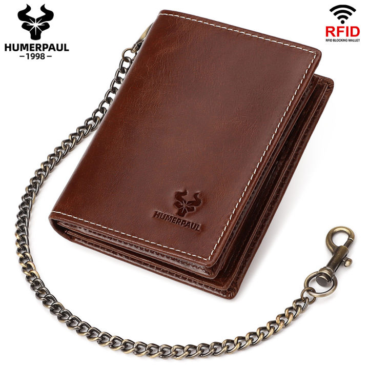 HUMERPAUL Wallet For Men RFID Double Fold Wallet Made Of Genuine