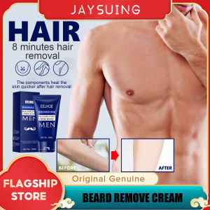 Jaysuing Mild Depilatory Fresh Boost Mens Painless Hair Removal Cream Facial Beard Hand Leg Hair Loss Hair Removal Depilatory Cream Removal Armpit Hair Care Depilatory Cream For Men(60ml)