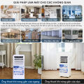 Điều hòa di động 10000 BTU FUJIE Cho phòng 20m2 Máy lạnh đứng cây mini làm lạnh đa năng hút ẩm lọc không khí có điều khiển từ xa. 