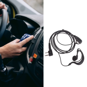 หูฟังแบบเกี่ยวหูสะดวกสำหรับวิทยุสื่อสารสองทางที่ดีขึ้นและสวมใส่สบายสำหรับ ICV8 V80 V80E V82 V85 F40