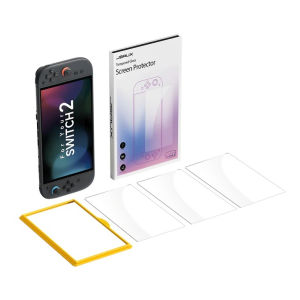 JSAUX 3-Pack Tempered Glass Screen Protector for Nintendo Switch 2 with Guiding Frame