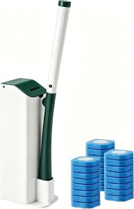 Toilet Brush and Holder Set with 24 Toilet Cleaner Refills 2026 New Toilet Wand Kit with Toilet Brush Refill Pads Toilet Cleaning System for Bathroom Maintenance (Black)