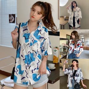 Áo sơ mi nữ tay lỡ freesize dáng ulzzang mặc cặp nhóm chất liệu Đũi trơn mềm mát áo form rộng in 3D- IN HÌNH XE ĐẠP NeSa Shop