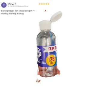 (ECER 20) Botol Fliptop 60 ml PET Botol Plastik 60 ml Fliptop 8gr Botol Minyak Botol PressTop