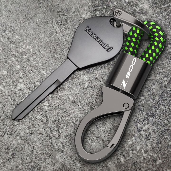 Metal leather keychain for KAWASAKI Z Z125 Z250 Z300 Z400 Z650