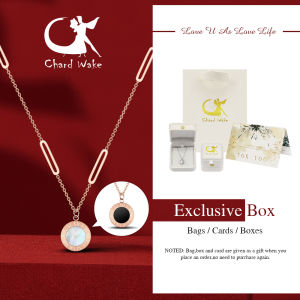 Chard Wake Kalung Wanita Titanium Double-Sided Design Kalung Cewek Anti Pudar Korea Elegan COD