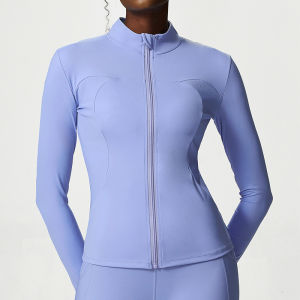 alo  Áo Khoác Yoga Áo Tập Chạy Bộ Co Giãn Mẫu Xuân Thu Cho Nữ Jacket   Áo Thể Thao Dài Tay Kéo Cổ Đứng