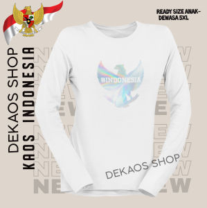 Kaos Indonesia 17 agustus 2024 79 tahun kemerdekaan dirgahayu baju katun Garuda merah putih pria wanita anak couple keluarga family terbaru DEKAOS SHOP 3017 Indonesia hologram