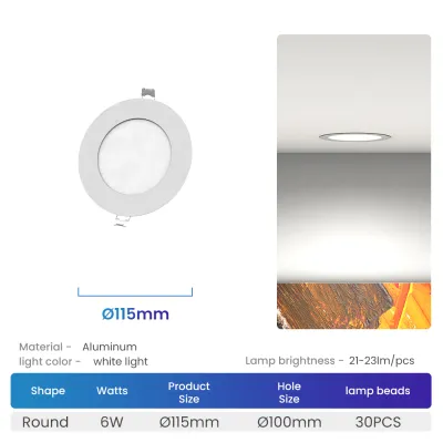 【SG Stock】 Recessed LED Downlight Tricolor/Daylight/Warm Light 6W/9W/12W/15W/18W Panel LIght Ceiling Light With Drive
