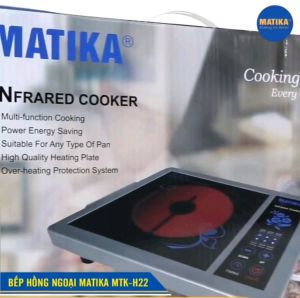 [Freeship Max] Bếp hồng ngoại MATIKA MTK-H22 mặt kính cường lực không kén nồi công suất 2000W