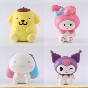 Wholesale Sanrio Decompression Toys Kawaii Kuromi Melody Cinnamoroll Squishies Slow Rising Stress Relief Squeeze Toy Gift