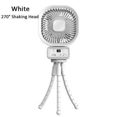 【SG Seller】Portable Stroller Fan 5000mAh Clip Octopus Childrens Auxiliary Food Fan Trolley Student Dormitory Mute Walking Baby Magic便捷风扇